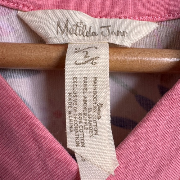 Matilda Jane May Day dress 2T Cotton Floral Blue Polka Dot‎ Twirl Tiered Tank - Picture 3 of 6